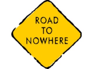 Sticker Custom Preview Image #117609 Signs Humorous Roadto Nowhere