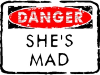 Sticker Custom Preview Image #117612 Signs Humorous Shes Mad
