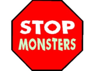 Sticker Custom Preview Image #117622 Signs Humorous Stop Monsters