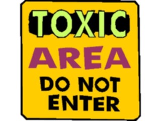 Sticker Custom Preview Image #117642 Signs Humorous Toxic Area Do Not Enter