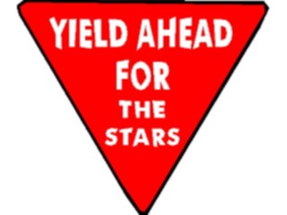 Sticker Custom Preview Image #117664 Signs Humorous Yield Aheadforthe Stars