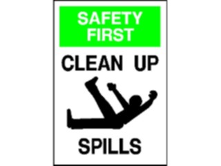 Sticker Custom Preview Image #117699 Signs Information Signs Clean Spills