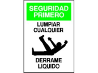 Sticker Custom Preview Image #117700 Signs Information Signs Clean Spills Spanish