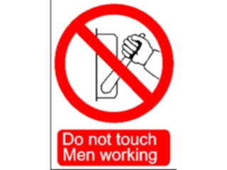 Sticker Custom Preview Image #117716 Signs Information Signs Dont Touch1