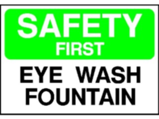 Sticker Custom Preview Image #117726 Signs Information Signs Eye Wash Fountain