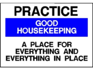 Sticker Custom Preview Image #117745 Signs Information Signs Housekeeping