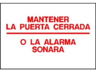 Sticker Custom Preview Image #117753 Signs Information Signs Keep Door Closed Spanish