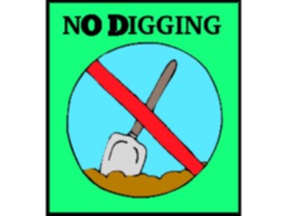 Sticker Custom Preview Image #117783 Signs Information Signs No Digging