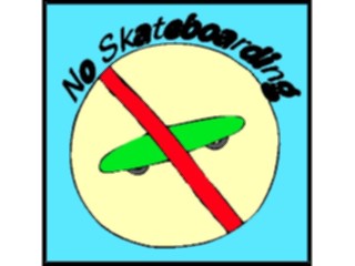 Sticker Custom Preview Image #117786 Signs Information Signs No Skateboarding