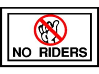 Sticker Custom Preview Image #117857 Signs Labels No Riders