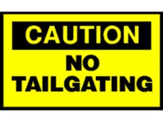 Sticker Custom Preview Image #117859 Signs Labels No Tailgating