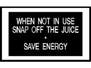 Sticker Custom Preview Image #117862 Signs Labels Save Energy3