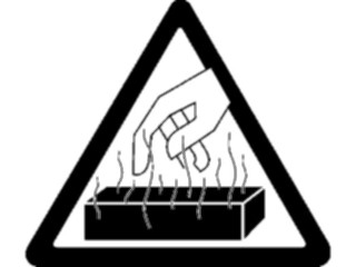 Sticker Custom Preview Image #117870 Signs Safety Signs Burn Hazard