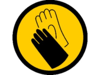 Sticker Custom Preview Image #117960 Signs Safety Signs Protective Gloves2