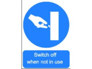Sticker Custom Preview Image #117982 Signs Safety Signs Switch Off