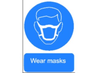 Sticker Custom Preview Image #117995 Signs Safety Signs Wear Mask