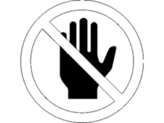 Sticker Custom Preview Image #118021 Signs Warning Signs Tags Do Not Use Hands