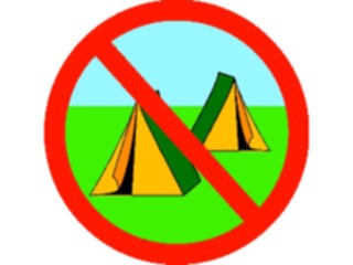 Sticker Custom Preview Image #118044 Signs Warning Signs Tags No Camping1