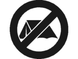 Sticker Custom Preview Image #118045 Signs Warning Signs Tags No Camping2