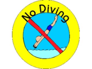 Sticker Custom Preview Image #118046 Signs Warning Signs Tags No Diving