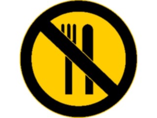 Sticker Custom Preview Image #118063 Signs Warning Signs Tags No Food1