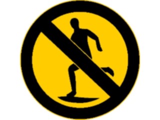 Sticker Custom Preview Image #118078 Signs Warning Signs Tags No Running1