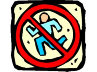 Sticker Custom Preview Image #118079 Signs Warning Signs Tags No Running2