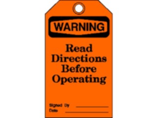 Sticker Custom Preview Image #118124 Signs Warning Signs Tags Tag Read Directions