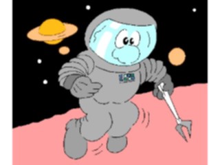 Sticker Custom Preview Image #118196 Space Astronaut Blue Faced