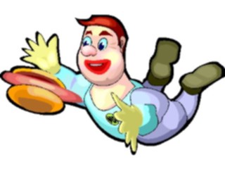 Sticker Custom Preview Image #118198 Space Astronaut Chasing Hamburger