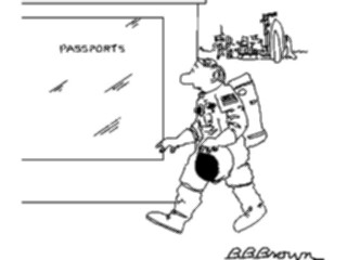 Sticker Custom Preview Image #118214 Space Astronaut Passport