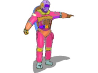 Sticker Custom Preview Image #118216 Space Astronaut Pointing