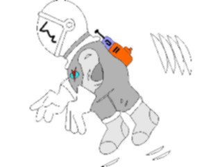 Sticker Custom Preview Image #118217 Space Astronaut Propelling