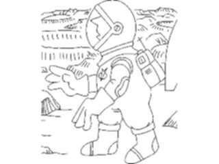 Sticker Custom Preview Image #118225 Space Astronaut Walking