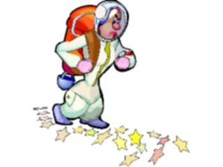 Sticker Custom Preview Image #118226 Space Astronaut Walkingon Stars