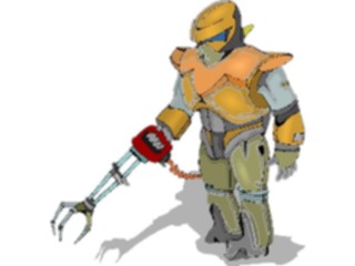 Sticker Custom Preview Image #118230 Space Astronautwith Utility Claw