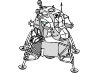 Sticker Custom Preview Image #118252 Space Lunar Module1