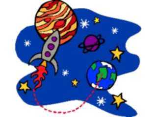 Sticker Custom Preview Image #118331 Space Rocketinto Galaxy