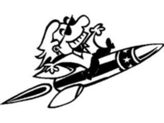 Sticker Custom Preview Image #118333 Space Rocketwith Passenger1