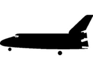 Sticker Custom Preview Image #118426 Space Space Shuttle Silhouette3