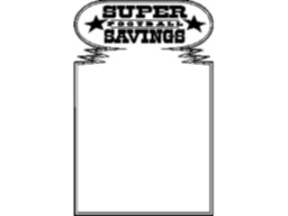 Sticker Custom Preview Image #118483 Sports Advertising Football Savings Frame
