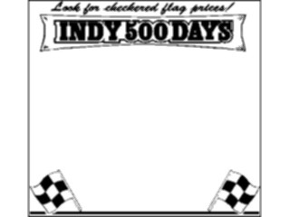 Sticker Custom Preview Image #118500 Sports Advertising Indy500 Days Frame