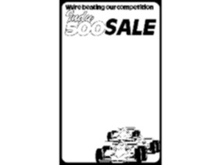 Sticker Custom Preview Image #118502 Sports Advertising Indy500 Sale Frame