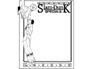 Sticker Custom Preview Image #118522 Sports Advertising Slam Dunk Frame