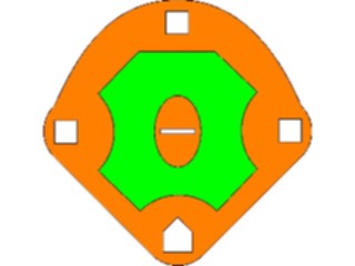 Sticker Custom Preview Image #118667 Sports Baseball Softball Diamond02