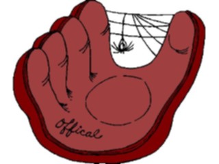 Sticker Custom Preview Image #118731 Sports Baseball Softball Glovewith Spider Web