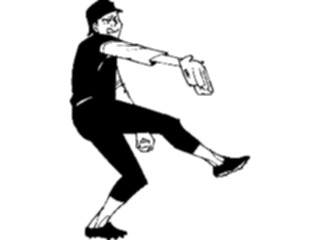 Sticker Custom Preview Image #118739 Sports Baseball Softball Pitcher04