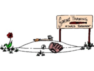 Sticker Custom Preview Image #118801 Sports Baseball Softball Spring Training Sign