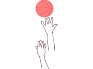 Sticker Custom Preview Image #118829 Sports Basketball Ball Hands