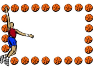 Sticker Custom Preview Image #118885 Sports Basketball Frame3